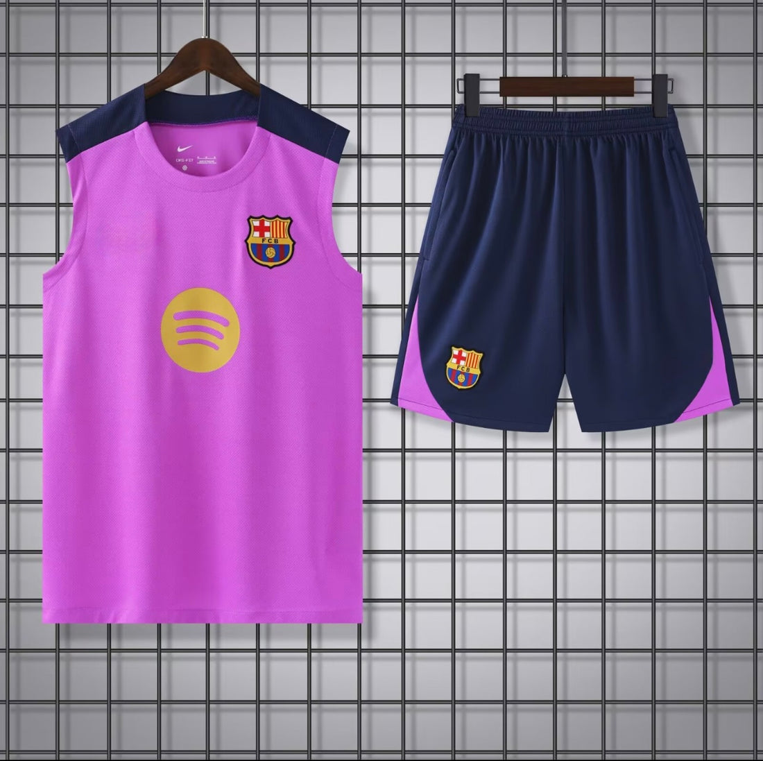 Barcelona Mouwloos Trainingssetje 25/26