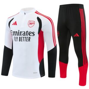 Arsenal Trainingspak 26/27 – Wit/Zwart/Rood