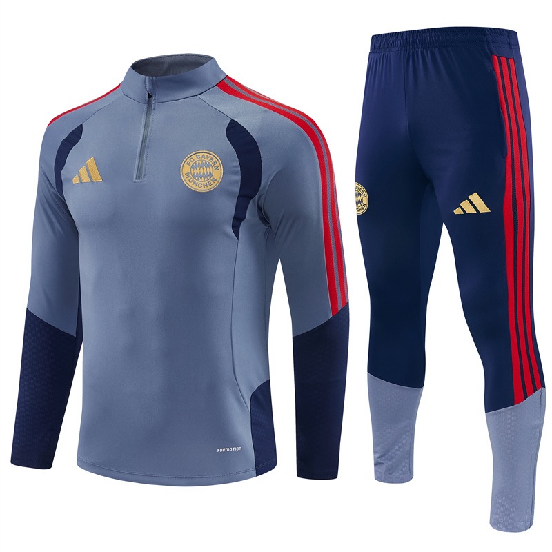 Bayern München Trainingspak 26/27 – Grijsblauw/Navy