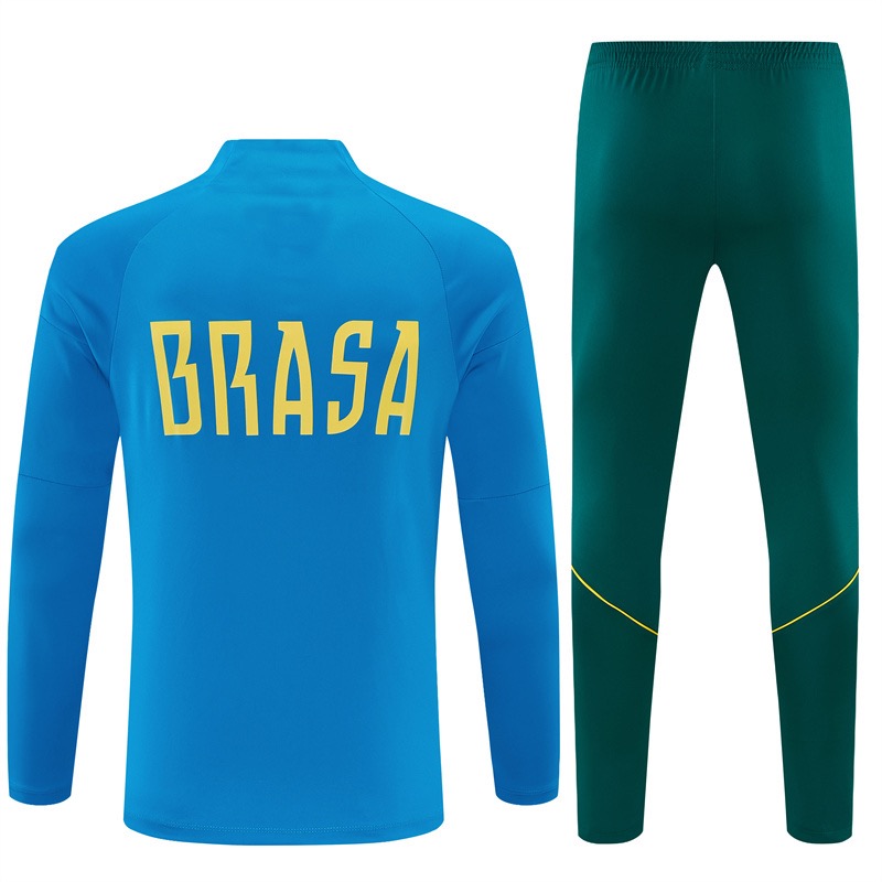 Brazilië Trainingspak 26/27 – Blauw/Donkergroen
