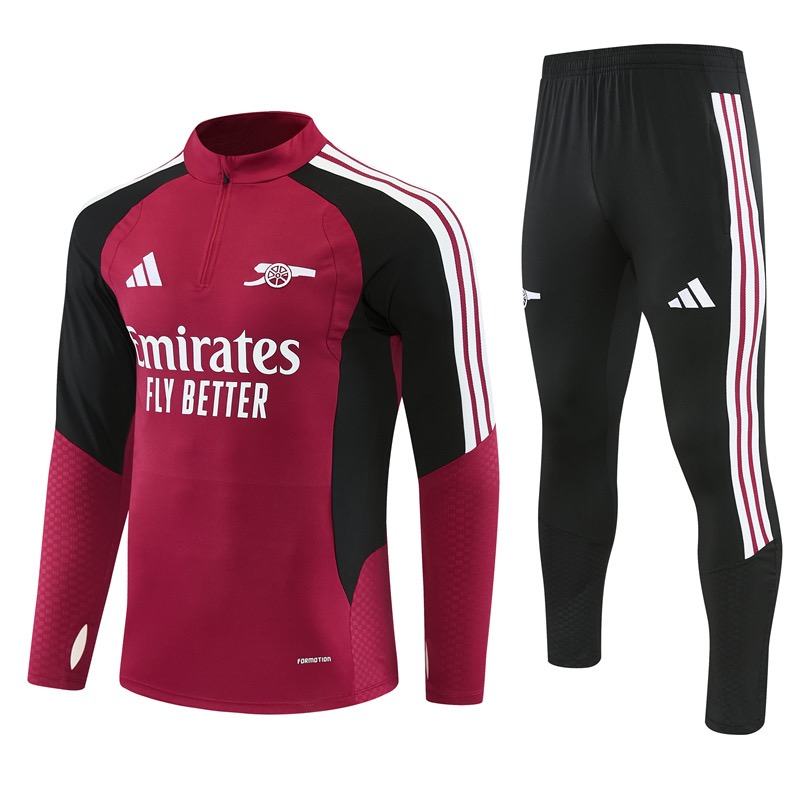 Arsenal Trainingspak 26/27 – Bordeaux/Zwart