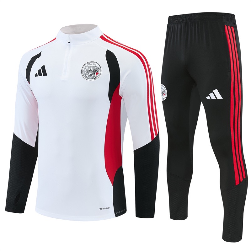 Ajax Trainingspak 26/27 – Wit/Zwart/Rood