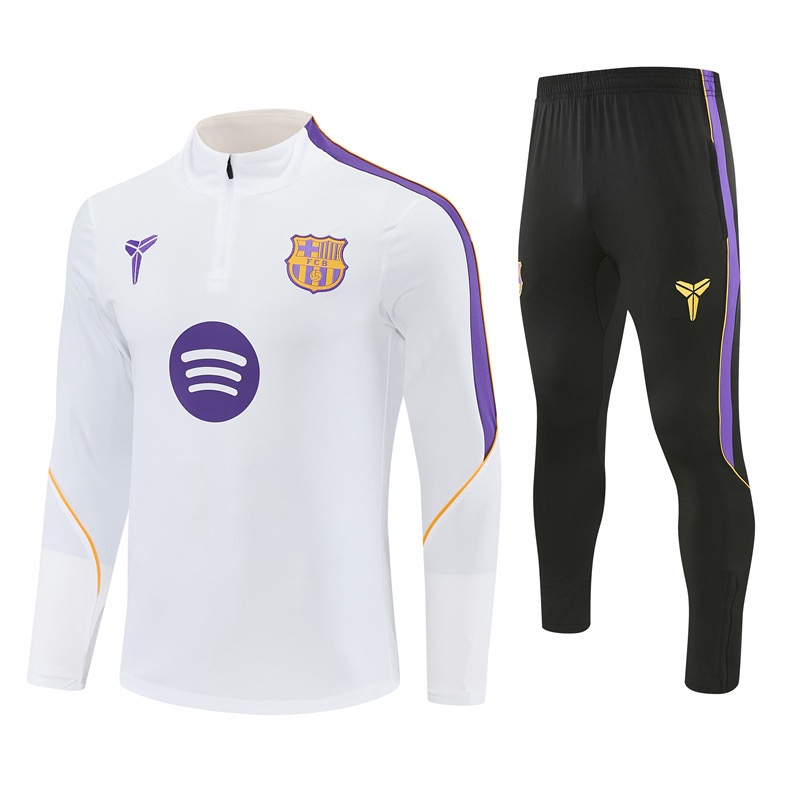 Barcelona Trainingspak 26/27 – Wit/Zwart
