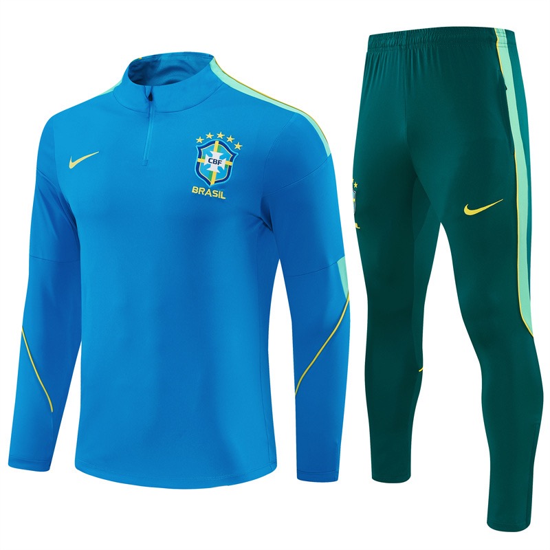 Brazilië Trainingspak 26/27 – Blauw/Donkergroen