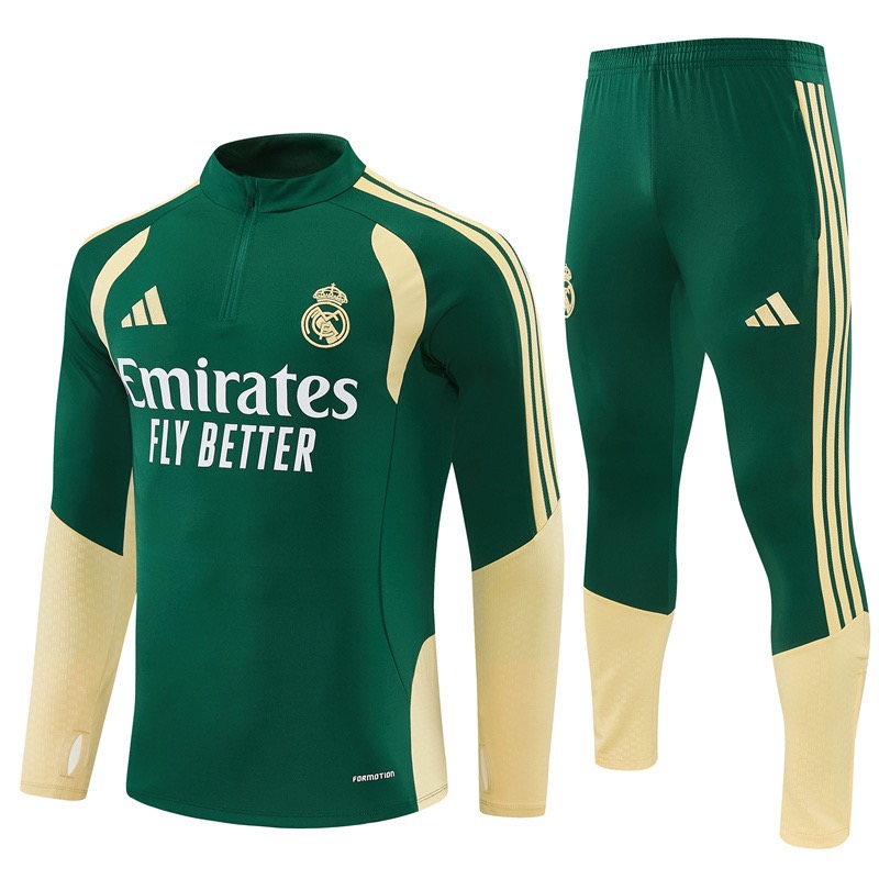 Real Madrid Trainingspak 26/27 – Groen/Beige