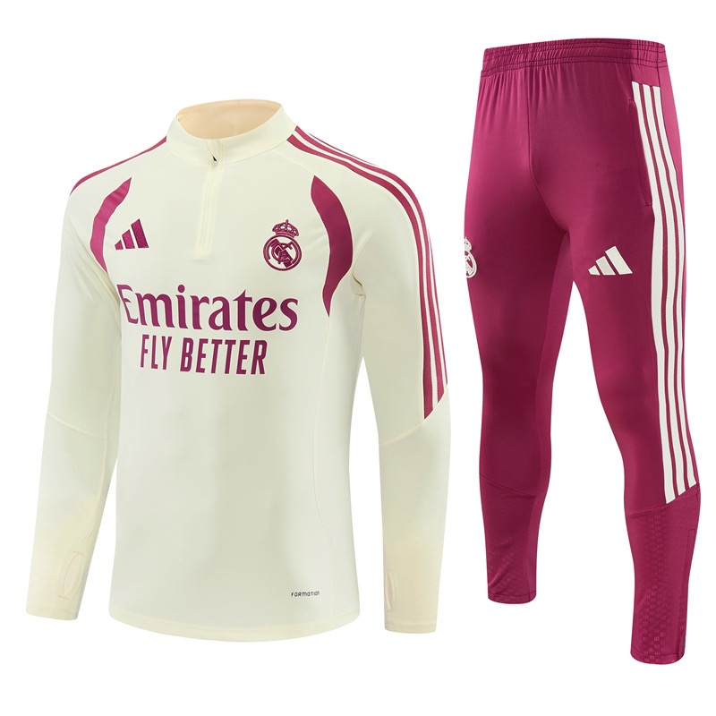 Real Madrid Trainingspak 26/27 – Crème/Magenta