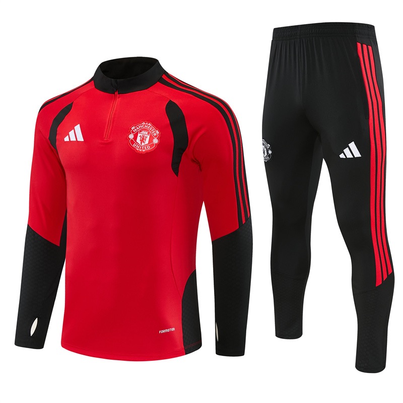 Manchester United Trainingspak 26/27 – Rood/Zwart