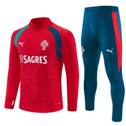 D0F7158A-89B2-449A-9959-CE64F92F310B Portugal Trainingspak 26/27 – Blauwgroen/Rood
