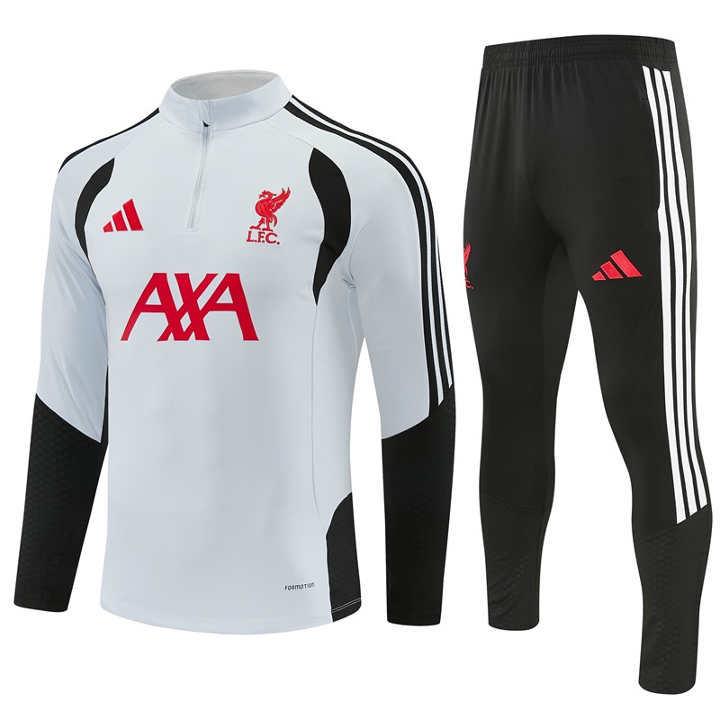 Liverpool Trainingspak 26/27 – Lichtgrijs/Zwart